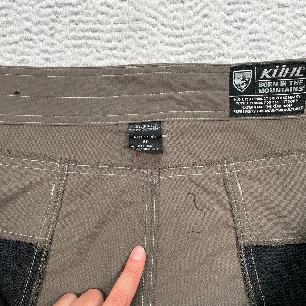 Kuhl Cargo Shorts Men's‎ Size 40 (Fits 42) Brown *Read Flaws* 13